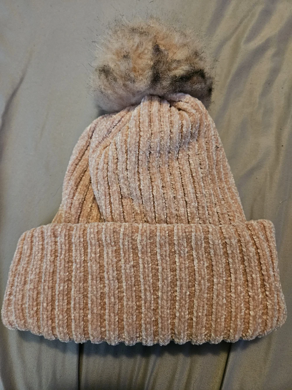 Shiraleah Blush Pink Ribbed Plush Scarf